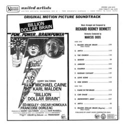 Billion Dollar Brain Bande Originale (Richard Rodney Bennett) - CD Arrière