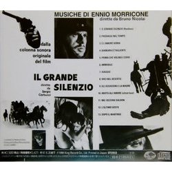 Il Grande silenzio Soundtrack (Ennio Morricone) - CD Trasero