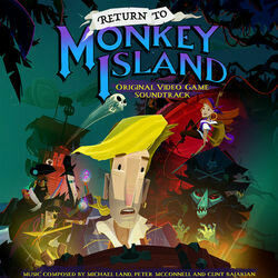 Return to Monkey Island Trilha sonora (Clint Bajakian, Michael Land, Peter McConnell) - capa de CD