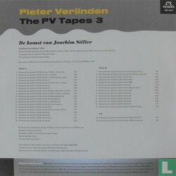 Pieter Verlinden – The PV Tapes : De komst van Joachim Stiller Soundtrack (Pieter Verlinden) - CD Achterzijde
