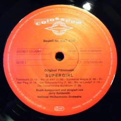 Supergirl サウンドトラック (Jerry Goldsmith) - CDインレイ