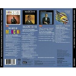 The Best of Mancini - Volumes 1 & 2 サウンドトラック (Henry Mancini) - CD裏表紙