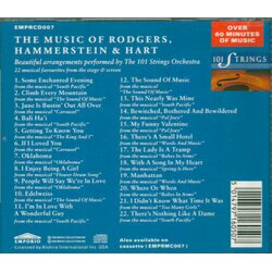 The Music of Rodgers, Hammerstein & Hart Ścieżka dźwiękowa (Various Artists, 101 Strings) - Tylna strona okladki plyty CD