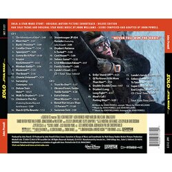 Solo: A Star Wars Story サウンドトラック (John Powell, John Williams) - CD裏表紙