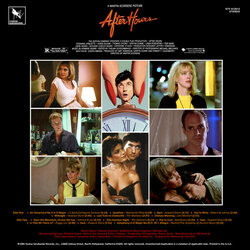After Hours サウンドトラック (Howard Shore) - CD裏表紙
