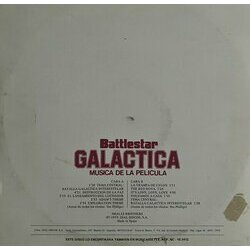 Battlestar Galactica Ścieżka dźwiękowa (Stu Phillips) - Tylna strona okladki plyty CD