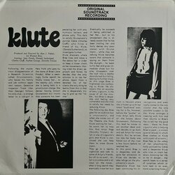 Klute サウンドトラック (Michael Small) - CD裏表紙