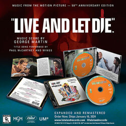 Live and Let Die- 50th Anniversary Trilha sonora (Paul and Linda McCartney, George Martin) - CD-inlay