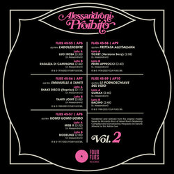 Alessandroni Proibito Vol. 2 Soundtrack (Alessandro Alessandroni) - CD Back cover