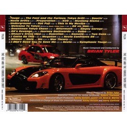 The Fast and the Furious: Tokyo Drift Soundtrack (Brian Tyler) - CD Back cover