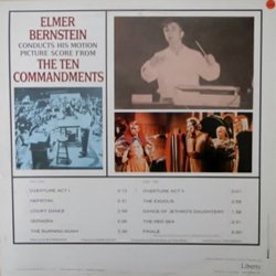 The Ten Commandments Soundtrack (Elmer Bernstein) - CD Back cover
