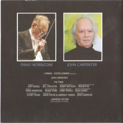 The Thing サウンドトラック (John Carpenter, Ennio Morricone) - CDインレイ