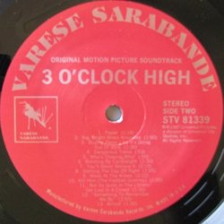 Three O'Clock High Soundtrack (Sylvester Levay,  Tangerine Dream) - cd-inlay