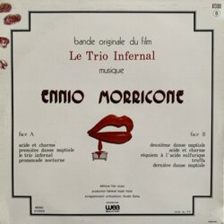 Le Trio Infernal Soundtrack (Ennio Morricone) - CD Back cover