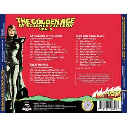 The Golden Age Of Science Fiction: Volume 3 Ścieżka dźwiękowa (Edwin Astley, Elmer Bernstein) - Tylna strona okladki plyty CD