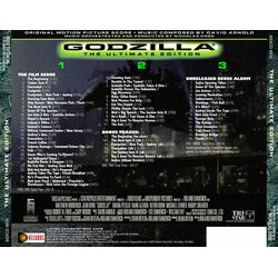 Godzilla: The Ultimate Edition Ścieżka dźwiękowa (David Arnold) - Tylna strona okladki plyty CD