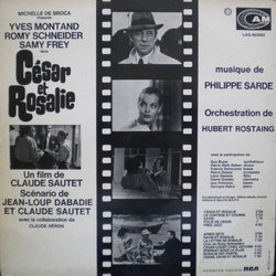Csar et Rosalie サウンドトラック (Philippe Sarde) - CD裏表紙