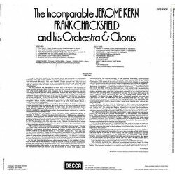 The Incomparable Jerome Kern Ścieżka dźwiękowa (Jerome Kern) - Tylna strona okladki plyty CD