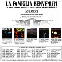 La Famiglia Benvenuti Ścieżka dźwiękowa (Armando Trovaioli) - Tylna strona okladki plyty CD