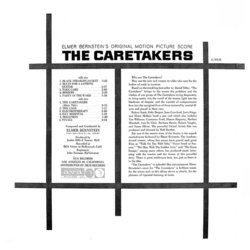 The Caretakers Soundtrack (Elmer Bernstein) - CD Back cover
