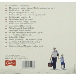 Babam ve Oğlum Soundtrack (Evanthia Reboutsika) - CD Back cover