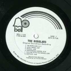 The Burglars Bande Originale (Ennio Morricone) - cd-inlay