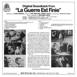 La Guerre est Finie Soundtrack (Giovanni Fusco) - CD Trasero