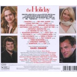 The Holiday サウンドトラック (Hans Zimmer) - CD裏表紙