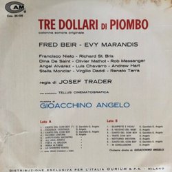 Tre Dollari di Piombo Colonna sonora (Gioacchino Angelo) - Copertina posteriore CD