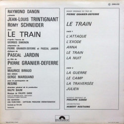 Le Train Ścieżka dźwiękowa (Philippe Sarde) - Tylna strona okladki plyty CD