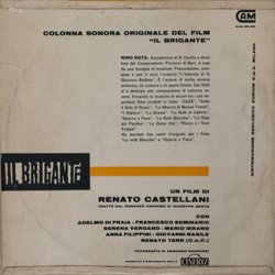Il Brigante Ścieżka dźwiękowa (Nino Rota) - Tylna strona okladki plyty CD