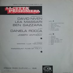La Citt Prigioniera Colonna sonora (Piero Piccioni) - Copertina posteriore CD