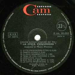 La Citt Prigioniera Ścieżka dźwiękowa (Piero Piccioni) - wkład CD