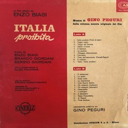 Italia Proibita Ścieżka dźwiękowa (Gino Peguri) - Tylna strona okladki plyty CD