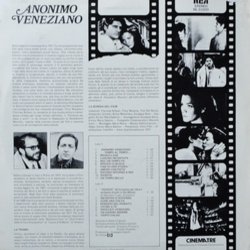Anonimo Veneziano サウンドトラック (Stelvio Cipriani) - CD裏表紙