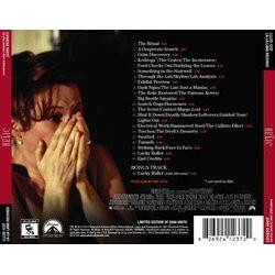 The Relic サウンドトラック (John Debney) - CD裏表紙