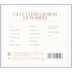 Gli Ultimi Giorni di Pompei Soundtrack (Angelo Francesco Lavagnino) - CD Back cover