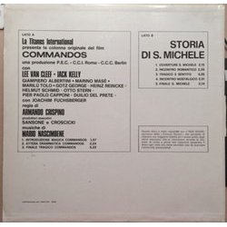 Commandos / La Storia di San Michele Soundtrack (Mario Nascimbene) - CD Back cover
