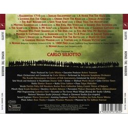 Nomad: The Warrior Soundtrack (Carlo Siliotto) - CD Back cover