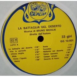 La Battaglia del Deserto サウンドトラック (Bruno Nicolai) - CDインレイ
