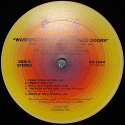 Washington behind closed doors Trilha sonora (Dominic Frontiere) - CD-inlay