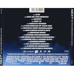 Next サウンドトラック (Mark Isham) - CD裏表紙