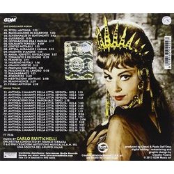 Antinea, l'Amante della Citt Sepolta Soundtrack (Carlo Rustichelli) - CD Back cover