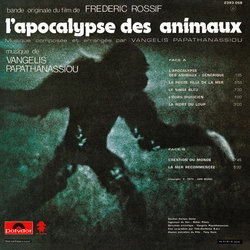 L'Apocalypse des Animaux サウンドトラック ( Vangelis) - CD裏表紙