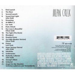 Mean Creek サウンドトラック ( tomandandy) - CD裏表紙