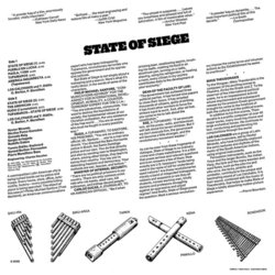 State of Siege サウンドトラック (Mikis Theodorakis) - CD裏表紙
