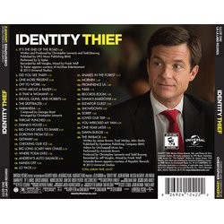 Identity Thief Ścieżka dźwiękowa (Christopher Lennertz) - Tylna strona okladki plyty CD