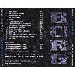 Star Trek: Borg Soundtrack (Kevin Kiner, Dennis McCarthy) - CD Back cover