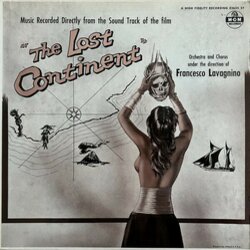 The  Lost Continent Soundtrack (Angelo Francesco Lavagnino) - CD cover
