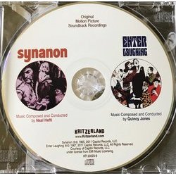 Synanon / Enter Laughing Trilha sonora (Neal Hefti, Quincy Jones) - CD-inlay